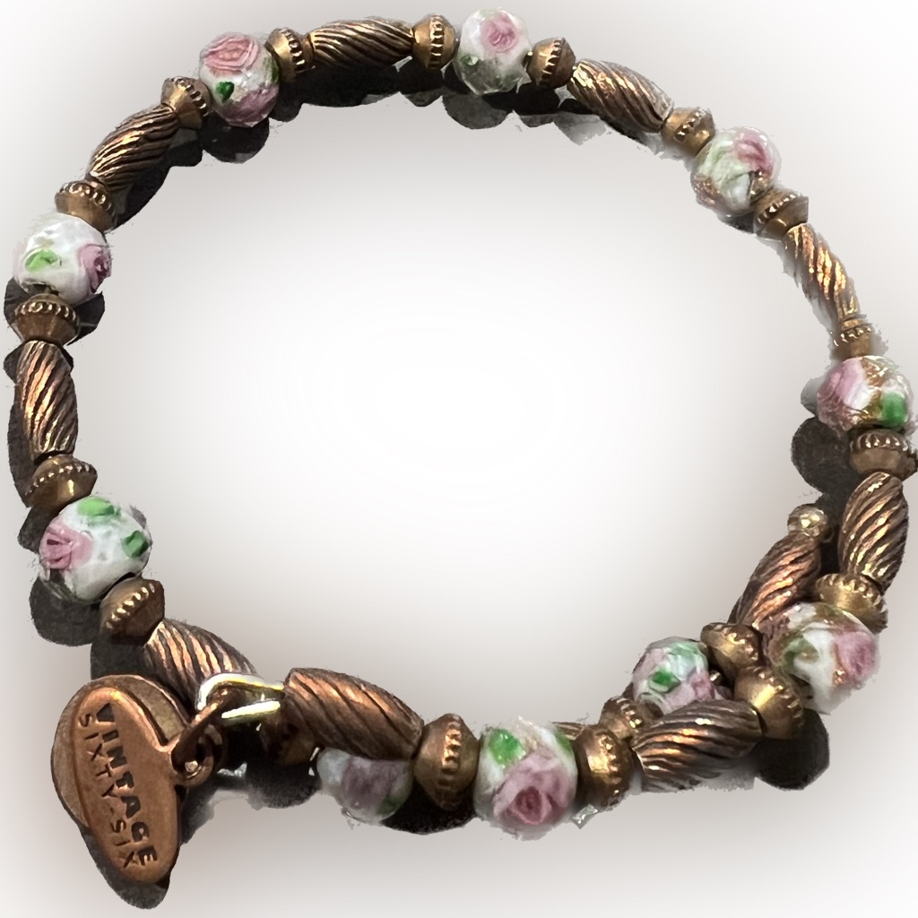 Rose Gold Beaded Wrap Alex And Ani Bracelet